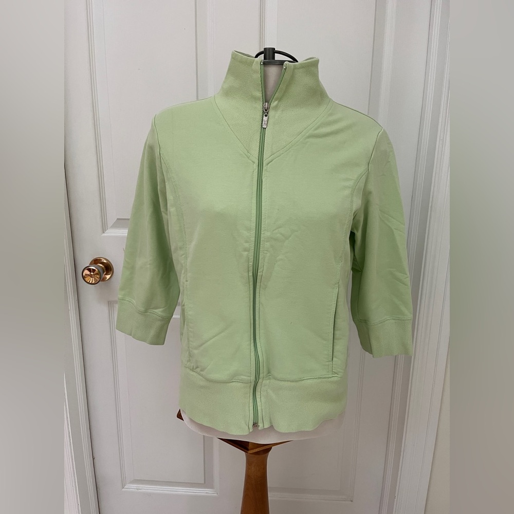 Danskin Now Mint Green Zip-Up Sweatshirt